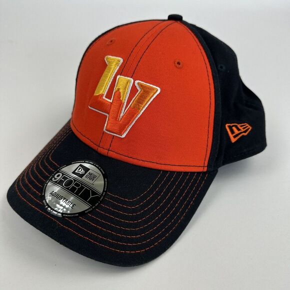 New Era 9Forty MiLB Las Vegas Aviators LV Snapback Hat Unisex Navy Orange OSFM - Picture 2 of 9